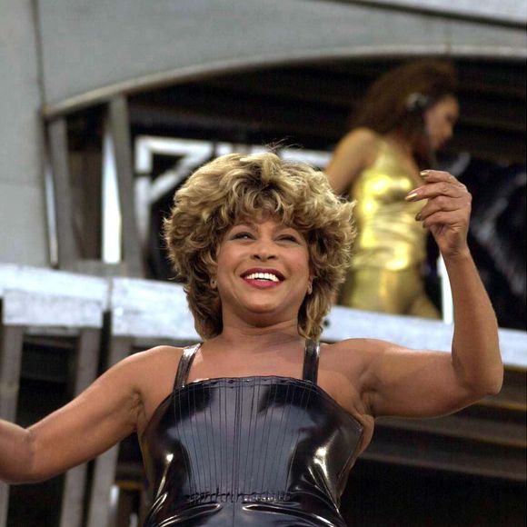 Tina Turner en concert à Londres.