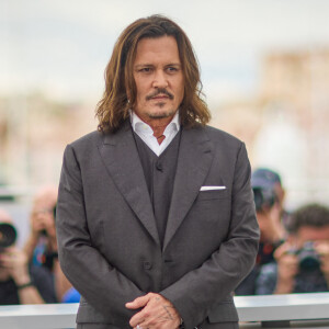 Johnny Depp au photocall de "Jeanne du Barry" lors du 76ème Festival International du Film de Cannes, le 17 mai 2023. © Dominique Jacovides/Cyril Moreau/Bestimage 