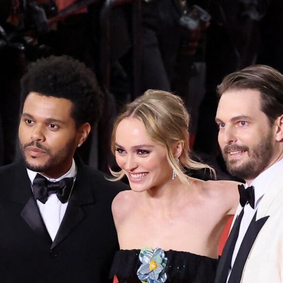 Abel "The Weeknd" Tesfaye, Lily-Rose Depp, Sam Levinson - Montée des marches du film " The Idol " lors du 76ème Festival International du Film de Cannes, au Palais des Festivals à Cannes. Le 22 mai 2023 © Jacovides-Moreau / Bestimage 