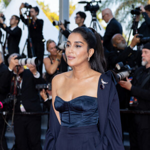 Leïla Bekhti lors de la dernière montée des marches du Festival de Cannes.
Leïla Bekhti - Montée des marches du film " Elémentaire " pour la cérémonie de clôture du 76ème Festival International du Film de Cannes, au Palais des Festivals à Cannes. © Olivier Borde / Bestimage 