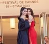 les ambassadrices l'Oréal sublimes à Cannes.
Leïla Bekhti, Eva Longoria - Montée des marches du film " Elémentaire " pour la cérémonie de clôture du 76ème Festival International du Film de Cannes, au Palais des Festivals à Cannes. © Jacovides-Moreau / Bestimage