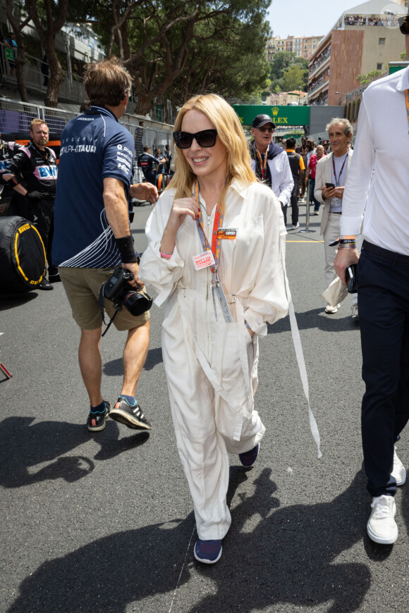 Kylie Minogue - People sur la grille de départ lors du 80ème Grand Prix de Monaco de Formule 1 à Monaco le 28 mai 2023. © Olivier Huitel/Pool Monaco