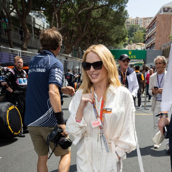 Kylie Minogue - People sur la grille de départ lors du 80ème Grand Prix de Monaco de Formule 1 à Monaco le 28 mai 2023. © Olivier Huitel/Pool Monaco