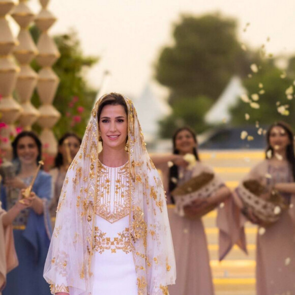 Dîner de pré-mariage du prince Hussein de Jordanie et de Rajwa al Saif, au palais royal à Amman (Jordanie), le 22 mai 2023. Le mariage du fils aîné du roi Abdallah II et de la reine Rania de Jordanie avec Rajwa al Saif, sera célébré le 1er juin 2023. 