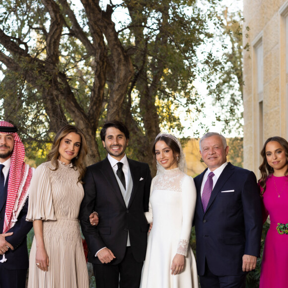 Mariage de la princesse Iman de Jordanie et de Jameel Alexander Thermiotis au palais Beit Al Urdun à Amman, le 12 mars 2023. Il s'agit du premier mariage des quatre enfants, le roi Abdallah et de la reine Rania de Jordanie. 