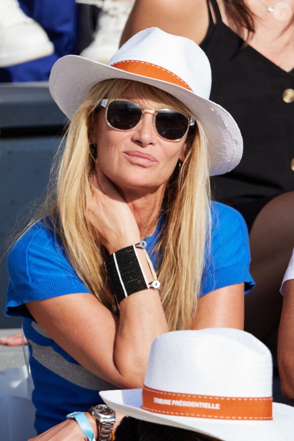 Isabelle Camus - Personnalités dans les tribunes lors des internationaux de tennis de Roland Garros le 29 mai 2023. © Moreau / Jacovides / Bestimage