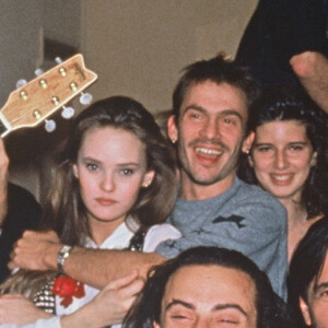 Vanessa Paradis et Florent Pagny en soirée à Paris