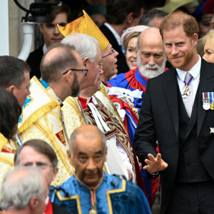 Un représentant du gouvernement américain passera donc, devant la cour fédérale, le 6 juin 2023 afin de répondre à toutes les questions concernant le visa du prince Harry.
Le prince Harry, duc de Sussex - Sortie de la cérémonie de couronnement du roi d'Angleterre à l'abbaye de Westminster de Londres, Royaume Uni, le 6 mai 2023.
