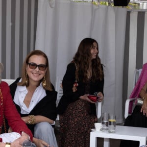 Caroline de Hanovre, Carole Bouquet et Sofia Coppola - Les célébrités assistent au défilé croisière Chanel au Monte Carlo Beach à Monaco, le 5 mai 2022. © Olivier Borde / Bestimage 