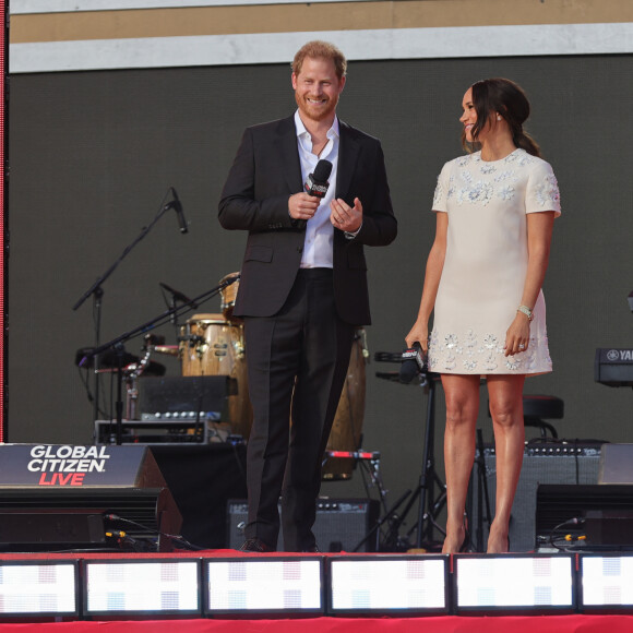 Prince Harry, Meghan Markle - A travers le monde, de nombreuses personnalités se sont mobilisées pour l'événement "Global Citizen Live". Le 26 septembre 2021. 