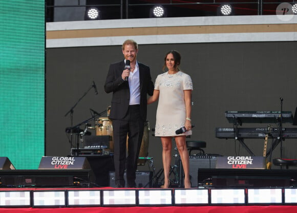 Prince Harry, Meghan Markle - A travers le monde, de nombreuses personnalités se sont mobilisées pour l'événement "Global Citizen Live". Le 26 septembre 2021. 