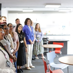 Catherine (Kate) Middleton, princesse de Galles, au Windsor Family Hub à Windsor, le 6 juin 2023. Cette visite a pour but d'en savoir plus sur le travail effectué par l'organisation pour fournir un soutien aux familles de Windsor, Maidenhead et des environs. 