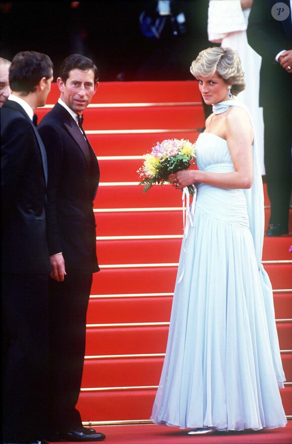 Diana et Charles III au Festival de Cannes en 1987
