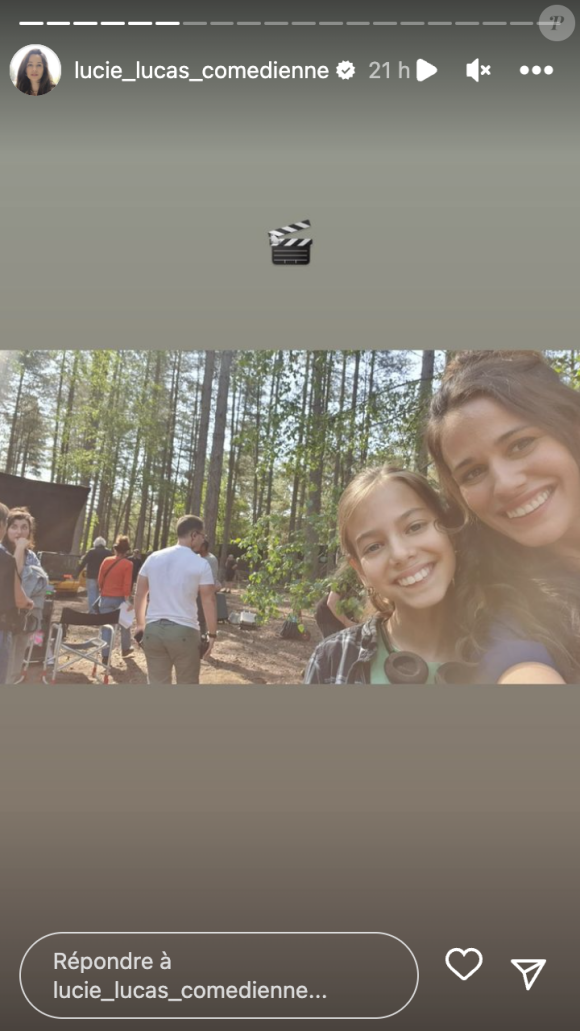 Sur Instagram, Lucie Lucas a multiplié les stories dévoilant sa fille heureuse.
Lucie Lucas emmène sa fille Moïra sur le tournage de la série "Clem" à Paris. Instagram