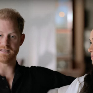 Le prince Harry et Meghan Markle - Images du documentaire Netflix "Harry & Meghan". La série comporte six parties et couvre la relation du couple depuis leurs premières fréquentations jusqu'à leur décision de prendre du recul en tant que membres actifs de la famille royale britannique et leurs activités ultérieures. 