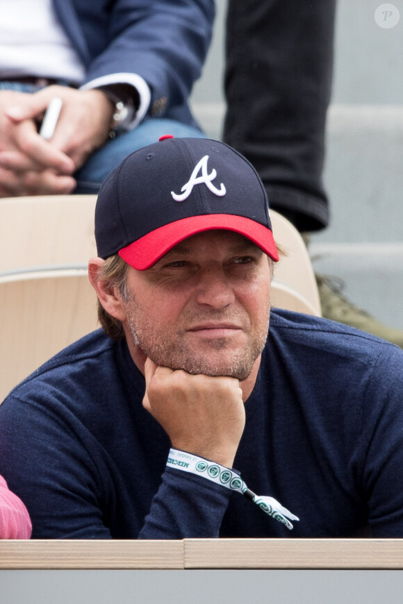 Laurent Delahousse - Les célébrités dans les tribunes des Internationaux de France de Tennis de Roland Garros 2019 à Paris, France, le 29 mai 2019. © Jacovides-Moreau/Bestimage