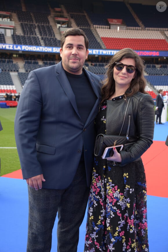 Mariage - Artus s'est marié avec Sarah - Exclusif - Artus et sa compagne Sarah Nasrallah - 5ème dîner de gala de la fondation Paris Saint-Germain au parc des Princes à Paris, France, le 15 mai 2018. © Rachid Bellak/Bestimage 