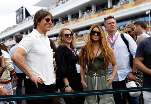 Tom Cruise et Shakira - Les célébrités assistent sur le circuit Miami International Autodrome au Grand Prix de Formule 1 Crypto.com de Miami, Floride, Etats-Unis, le 7 mai 2023; © Vincent Antonin/DPPI/Panoramic/Bestimage