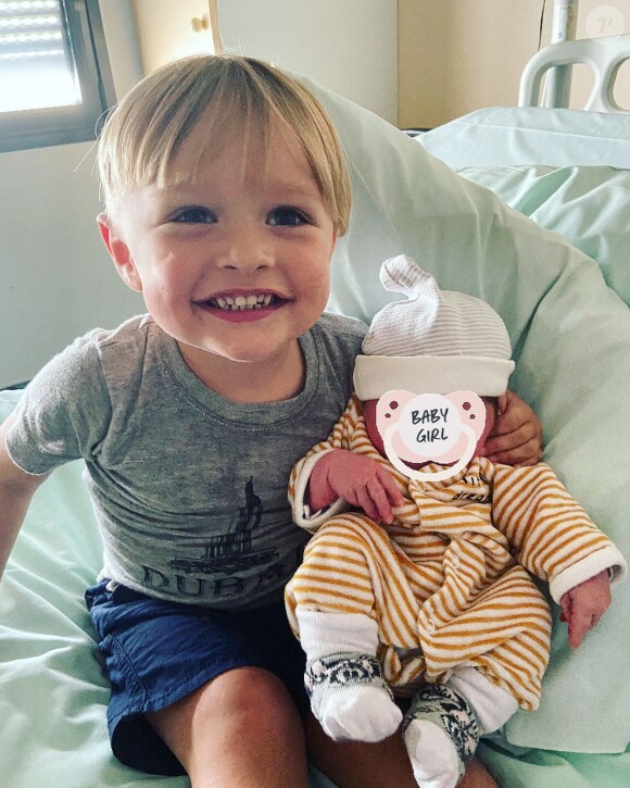 Il était déjà papa d'un petit Maël, âgé de 2 ans et demi. @ Instagram