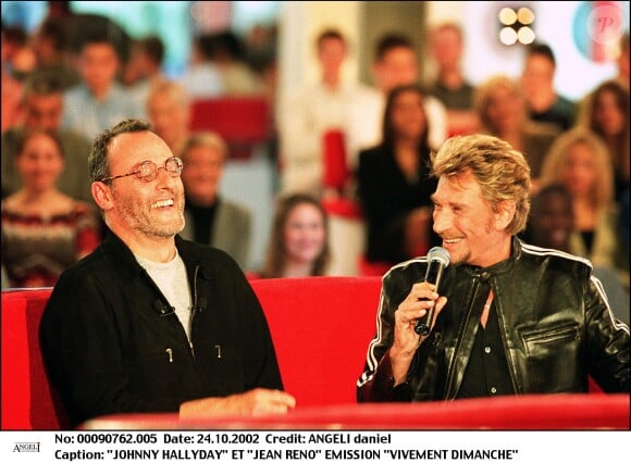 Johnny Hallyday et Jean Reno, "Vivement Dimanche".