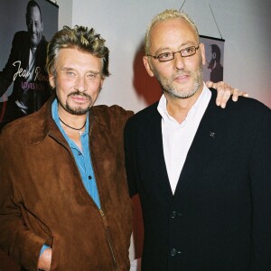 Johnny Hallyday et Jean Reno, lancement du parfum de Jean Reno "Loves You".