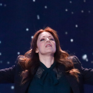 Exclusif - Isabelle Boulay chante "Foule sentimentale" lors de l'émission "Unis face au séisme" à l'Olympia diffusée en direct sur France 2 le 14 mars 2023.