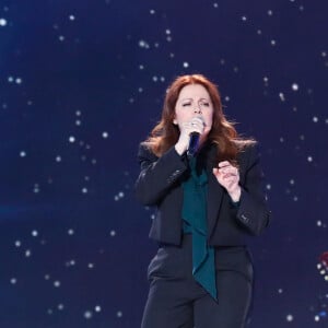 Exclusif - Isabelle Boulay chante "Foule sentimentale" lors de l'émission "Unis face au séisme" à l'Olympia diffusée en direct sur France 2 le 14 mars 2023.