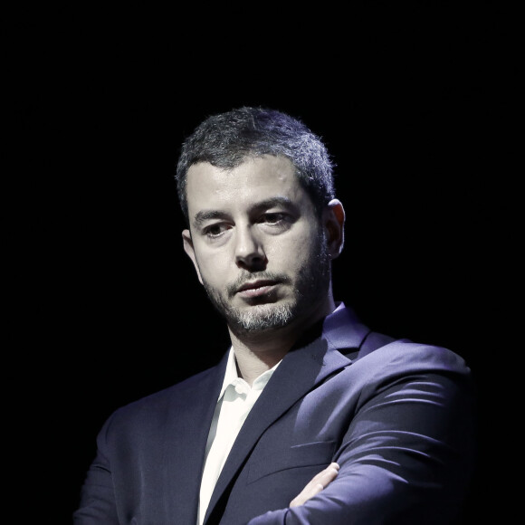 Ali Baddou - People au débat "Les combats du journalisme", organisé par Reporters sans Frontières, à l'occasion de la Journée mondiale de la Liberté de la Presse au Théâtre du Rond-Point à Paris. Le 2 mai 2016 © Stéphane Lemouton / Bestimage