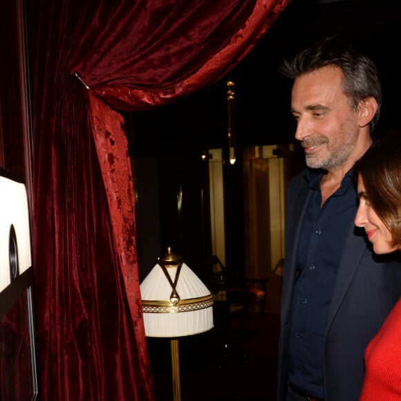 Alessandra Sublet et Clément Miserez - Soirée d'inauguration de l'Hôtel Fouquet's Barrière à Paris le 14 septembre 2017. Embellis, l'Hôtel Fouquet's Barrière Paris et sa célèbre brasserie reviennent sur le devant de la scène et illumineront Paris. Après plusieurs mois de travaux, l'établissement, plus parisien que jamais, a réouvert ses portes. © Rachid Bellak/Bestimage