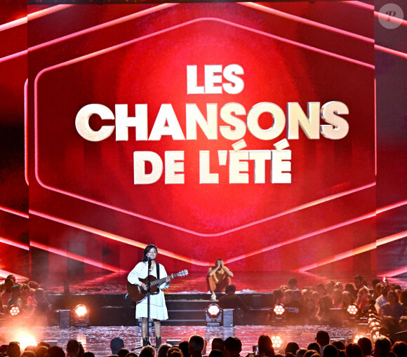 Exclusif - Anisha Jo - Enregistrement de l'émission "Les chansons de l'été" dans les Arènes de Nîmes, diffusée le 17 juin 2023 sur TF1. © Bruno Bebert-Christophe Clovis / Bestimage