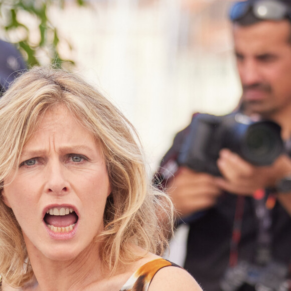 Karin Viard au photocall du film "Une nuit" (Un certain regard) lors du 76ème Festival International du Film de Cannes, le 26 mai 2023. © Jacovides / Moreau / Bestimage 