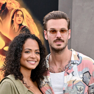 L'amour père / fils ça n'a pas de prix ! 
Christina Milian et M Pokora (Matt Pokora) à la première du film "Jurassic World Dominion" à Los Angeles, le 6 juin 2022. 