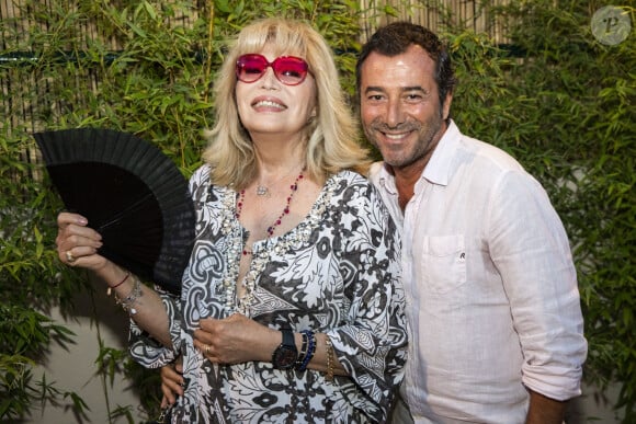 Exclusif - Amanda Lear, Bernard Montiel - Festival de Ramatuelle - La raison d'Aymé. Le 5 Août 2018. © Cyril Bruneau / Festival de Ramatuelle / Bestimage 