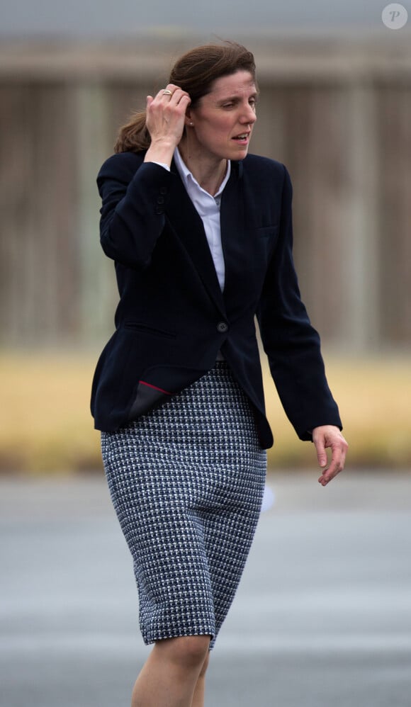 Maria Teresa Turrion Borrallo, la nourrice espagnole du prince George de Cambridge - Le prince William, le duc de Cambridge, Catherine Kate Middleton, la duchesse de Cambridge et leur fils le prince George de Cambridge arrivent à l'aéroport à Wellington en Nouvelle-Zélande, le 7 avril 2014. Ils commencent une tournée de trois semaines en Nouvelle-Zélande puis en l'Australie.