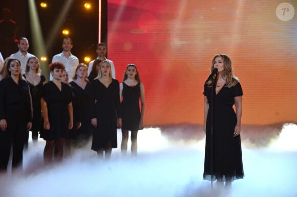 Exclusif - Hélène Ségara - Enregistrement de l'émission "300 Choeurs chantent les plus belles comédies musicales" à Paris, qui est diffusée le 30 septembre sur France 3 © Giancarlo Gorassini / Bestimage 