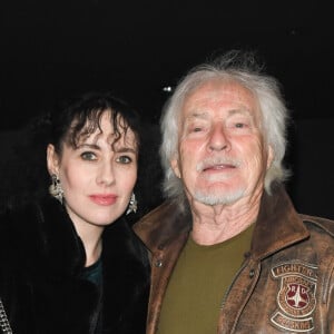Exclusif - Hugues Aufray et sa compagne Muriel au concert de Dave à Bobino à Paris le 18 novembre 2019. © Coadic Guirec/Bestimage (No Web - pour suisse et Belgique)
