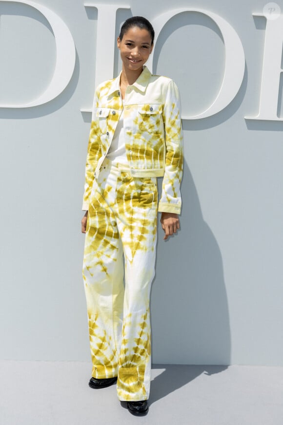 Lineisy Montero - Les célébrités au défilé Dior "Collection Homme Prêt-à-Porter Printemps/Eté 2024" lors de la Fashion Week de Paris (PFW), le 23 juin 2023. © Olivier Borde / Bestimage 