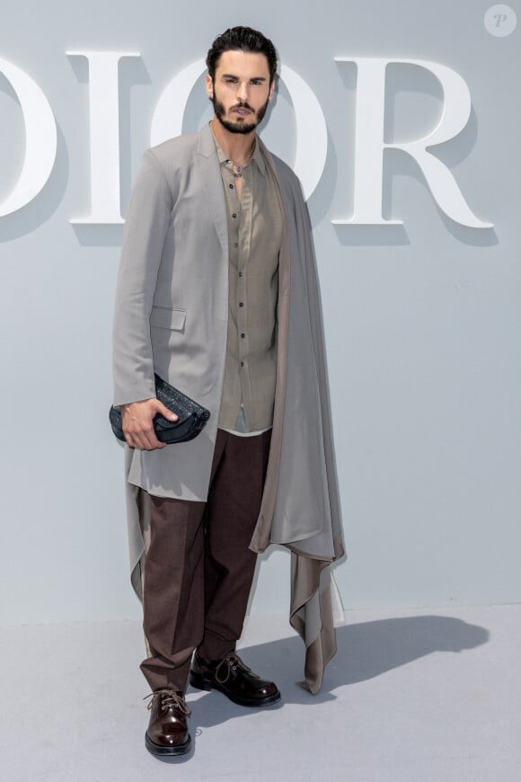 Baptiste Giabiconi - Les célébrités au défilé Dior "Collection Homme Prêt-à-Porter Printemps/Eté 2024" lors de la Fashion Week de Paris (PFW), le 23 juin 2023. © Olivier Borde / Bestimage 