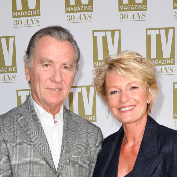 William Leymergie et Sophie Davant - Soirée d'anniversaire des 30 ans de TV Magazine au Pavillon des Champs-Elysées à Paris le 17 octobre 2017. © Coadic Guirec/Bestimage