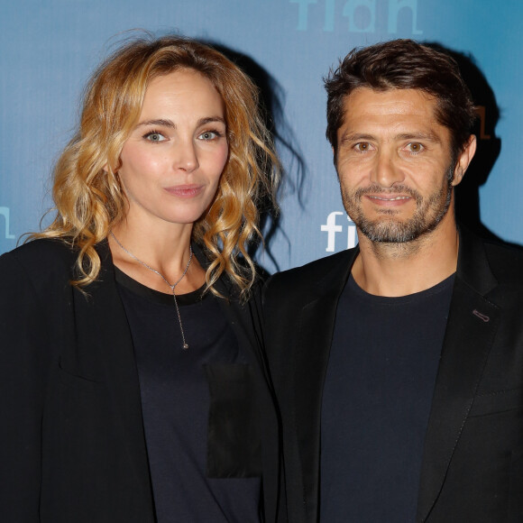 Bixente Lizarazu et sa compagne Claire Keim - Soirée annuelle de la FIDH (Fédération Internationale des ligues de Droits de l'Homme) à l'Hôtel de Ville à Paris, le 8 décembre 2014. 