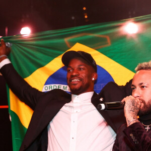 Neymar, Jimmy Butler, Davi Lucca à la soirée caritative au bénéfice de l'association de Neymar Jr. "l'Instituto Projeto", son institut pour les enfants défavorisés, à Sao Paulo.