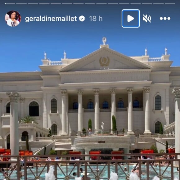 Première halte pour le couple : Las Vegas. Ce mercredi 28 juin 2023, Géraldine Maillet a alimenté sa story Instagram pour le plus grand bonheur de ses followers.