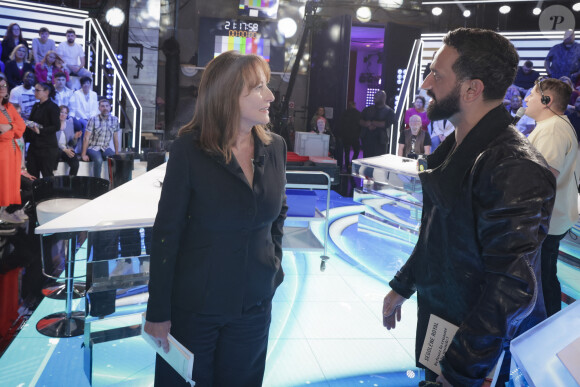 Exclusif - Ségolène Royal, Cyril Hanouna - Sur le plateau de l'émission TPMP (Touche Pas à Mon Poste) présentée en direct par C.Hanouna et diffusée sur C8 - Paris le 17/04/2023 - © Jack Tribeca / Bestimage 