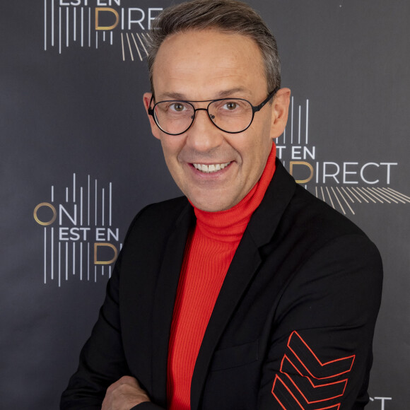 Exclusif - Julien Courbet (RTL) - Backstage de l'enregistrement de l'émission "On Est En Direct" (OEED), Spéciale 100 ans de la radio, présentée par L.Ruquier, diffusée sur France 2 le 8 mai © Jack Tribeca / Bestimage 