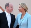 Albert et Charlene de Monaco célèbrent leur 12e anniversaire de mariage, l'Instagram du palais princier a dévoilé une tendre photo pour l'occasion
Mariage civil du prince Albert II et de Charlene de Monaco