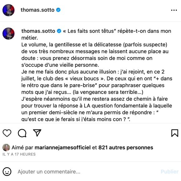 Etant très actif sur ses réseaux sociaux, l'animateur emblématique de Télématin a utilisé la carte de l'humour pour mettre à l'honneur ce nouvel anniversaire !