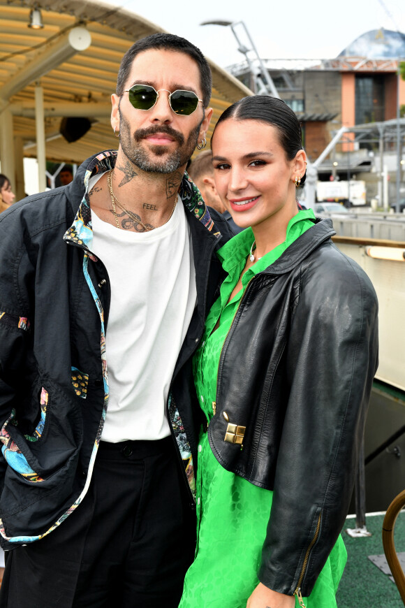 Stéphane Rodrigues, Jade Leboeuf - Soirée d’anniversaire des 5 ans de la marque Joone, sur la péniche La Barge à Issy-les-Moulineaux. Paris, le 30 juin 2022 © Veeren / Bestimage  