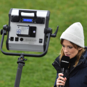 Isabelle Ithurburu (journaliste canal+) - Bordeaux-Bègles s'impose face à Clermont (37 - 36) lors du match de rugby en Top 14, le 30 janvier 2021 à Cklermont-Ferrand. © Frédéric Chambert / Panoramic / Bestimage