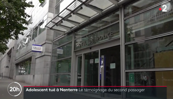 L'enquête sur le meurtre de Nahel, 17 ans, abordée dans le journal de 20h de France 2. Lundi 3 juillet 2023.