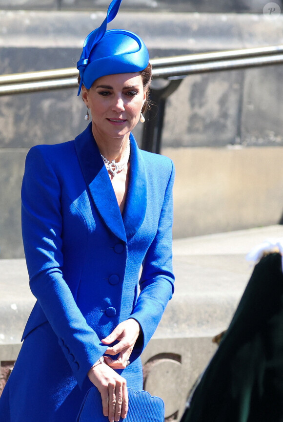 La princesse Kate Middleton en Écosse, au palais d'Holyrood à Edimbourg pour la suite du deuxième couronnement de Charles III, le 5 juillet 2023